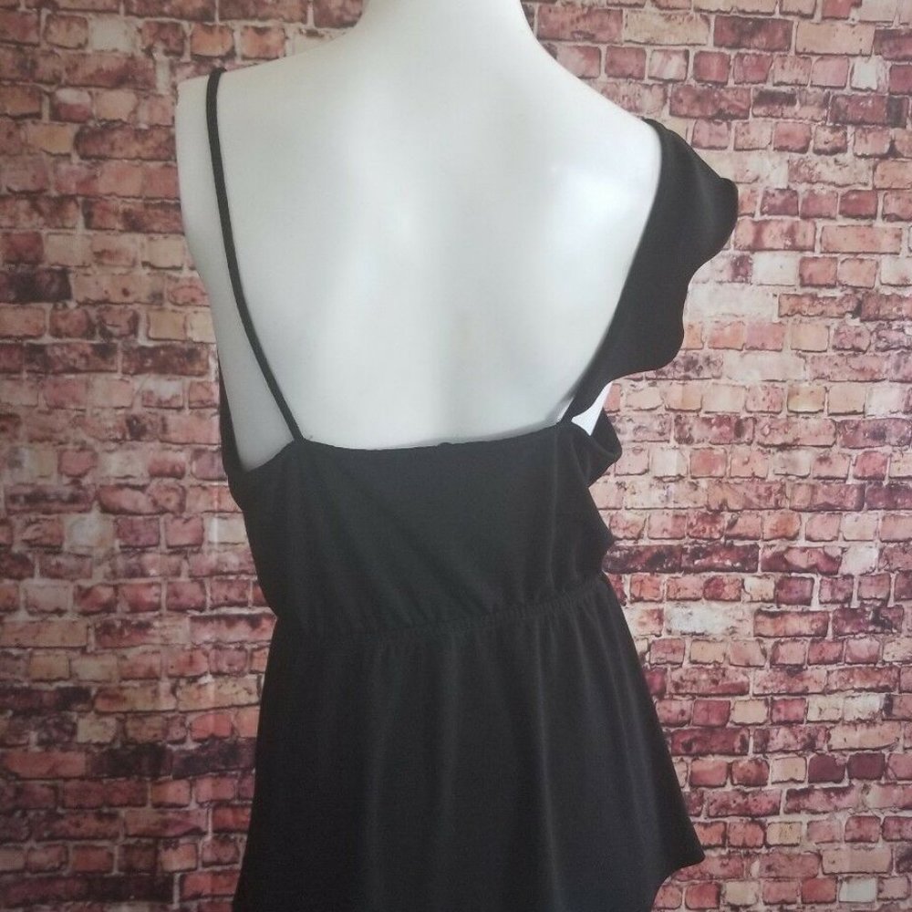 Express Black Black Spaghetti Strap Elastic Waist - image 4